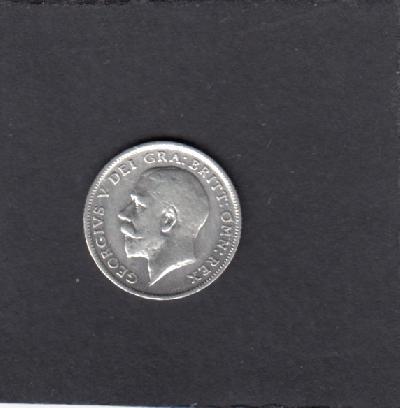 Beschrijving: 6 Pence  GEORGIUS V